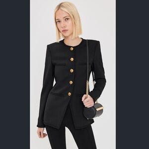 Veronica Beard Alessia Collarless Braid Trim Jacket Size 6 NWT